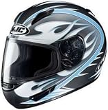HJC CL 15 CL15 SESSION MC9 BLACK FLAT/LIGHT BLUE/WHITE MOTORCYCLE Full-Face-Helmet