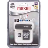 Maxell 4GB USB 2.0 Flash Drive with 2GB Micro SD Card & Reader