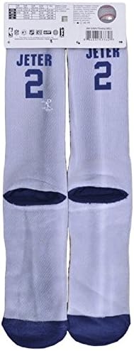 New York Yankees Derek Jeter-Throwing- Sublimated Player/Uniform Socks (1 Pair) Size- Adult Large