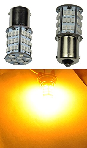Cutequeen 2 x 1156 s25 ba15s yellow 1350 lumens super b…