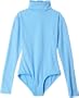 Capezio Girls 7-16 Turtleneck Long Sleeve Leotard,Columbia Blue,L (12-14)
