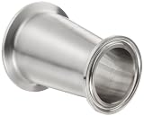Parker Sanitary Tube Fitting, Stainless Steel 304, Eccentric Reducer, 2