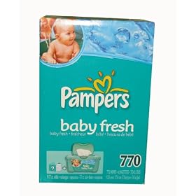Pampers Baby Wipes Refills, Baby Fresh Scent, 770 Wipes