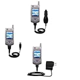 Deluxe Kit for the Samsung SGH-D410 includes a USB cable with Car and Wall Charger - Gomadic Brand w/ TipExchange Technology