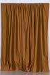 Brown Art Silk Custom made Curtains Drapes Panels Rod Pocket