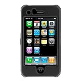 Solid Black Rubberized Snap-on Hard Cover Case for Apple 2nd Generation Iphone 3G Smartphone