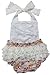 DQdq Baby Girls' Ruffles Romper Summer Dress Cotton with Snap