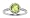 10k White Gold, August Birthstone, Peridot and Diamond Ring, Size 5
