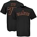 Majestic San Francisco Giants #75 Barry Zito Black Youth Players T-shirt (Medium)
