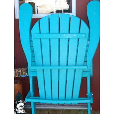 Buyers Choice 701 Phat Tommy Deluxe Folding Recycled Poly Adirondack Chair Finish: Island Teal