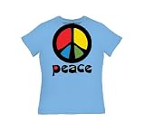 Peace - Carolina Blue - Womens Fit T-Shirt