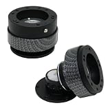 UNIVERSAL QUICK RELEASE STEERING WHEEL HUB ADAPTOR BLACK/CARBON FIBER