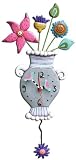 Best Deal Fresh Flowers pendulum clock