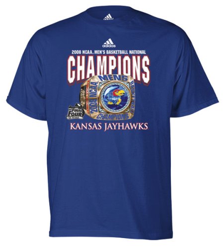 Buy Kansas Jayhawks 2008 Final 4 Champions Championship Ring T-shirt