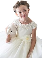 Girls Floral Print Satin/Taffeta/Tulle Embroidered Lace Cap Sleeves  Dress
