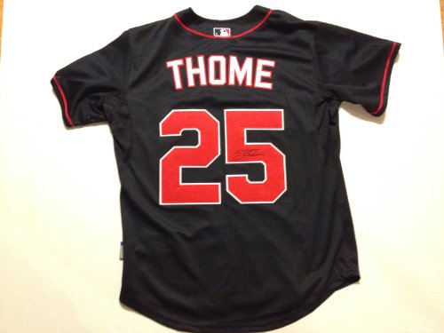 Cleveland Indians/Twins JIM THOME Signed Autographed NFL Jersey COA 600 HR CLUB!!!