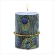 Peacock Candle with Charm