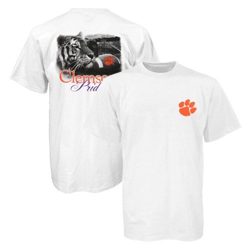 Clemson Tigers White Clemson Pride T-shirt