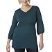Mossimo  Black: Plus V-Neck Sweater - Hedge Green