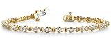 411umboCFoL. SL160  18k Yellow, Triple Diamond Link Bracelet, 2.53 5.04 ct. (Color: GH, Clarity: SI1)