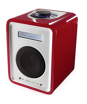Childrens Toyshop  Third Party New : Vita Audio R1-GLOSS-RED Dab / Fm Radio In High Gloss Red Lacquer