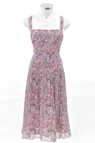 Lauren Ralph Lauren Multi Princess Pink Silk Dress