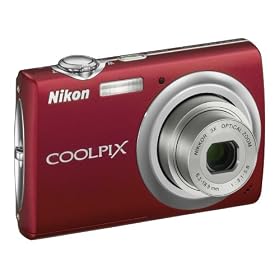 Nikon Coolpix S220 Digital Camera - Red (10.0MP, 3x Optical Zoom) 2.5