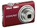 Nikon Coolpix S220 Digital Camera - Red (10.0MP, 3x Optical Zoom) 2.5" LCD