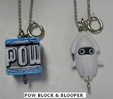 411uoicnhVL. SL160  Nintendo Super Mario Kart Tiny Mini Figure Keychain with Zipper Pull Blooper & POW Blick SET