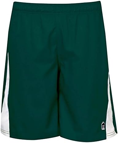 DUC Men's Wave-Rider Tennis Shorts (Large, Pine Green)