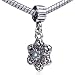 Bling Pandora Style Bead Dangle Snowflake Jane European Char