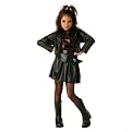 Girls' Rocker Girl Costume - Black