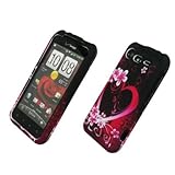 EMPIRE Purple Hearts with Flowers Rubberized Design Hard Case Cover for Ver ....