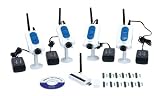 4CH 4 Camera Wireless Security Spy Camera System Surveillance Audio USB Receiver