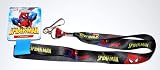 Spiderman Lanyard Key Chain Holder Black