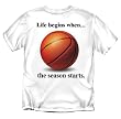 Life begins,Basketball T-Shirt