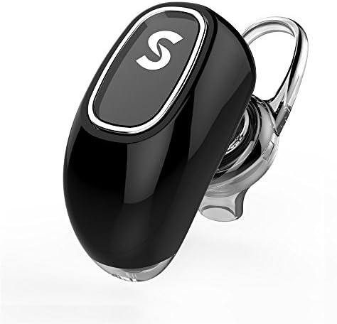 Pionior Firefly Mini Earhook Stereo Bluetooth Headphones with Noise Reduction Mic For iPhone, Samsung, Sony and Most Bluetooth Smartphones, Perfect for Driving(black)