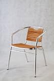 Classy Patio Chair - Set of 4 (Nature/Chrome) (29.13H x 22.05W x 21.26D)
