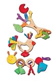 Sassy Earth Brights 3 pc Wooden Toy Gift Set