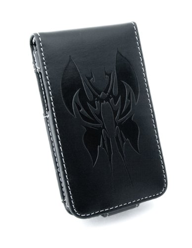Tuff-Luv Apocalypse Series leather case cover for (Ipod Classic 120GB 80GB (160GB - 2009 model)) - Black - The Bladewing