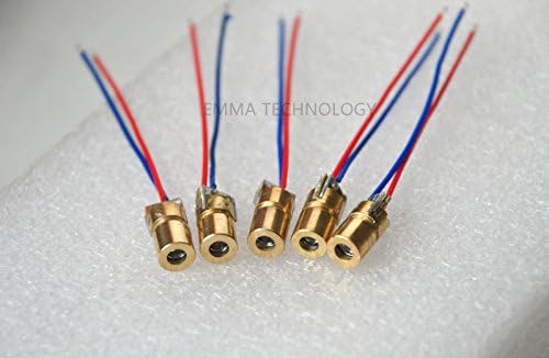 650nm <5mW Red Laser Dot Diode Module mini-type 6x10mm