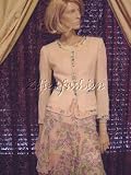 $2900 New MOSCHINO Peach Boucle Embroidered Jacket 10 / 44