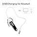 GSWORDY Ultralight Wireless and Handsfree Bluetooth Headset, 24 Hours Talk Time, 22 Hours Music Play Time (Black)