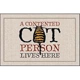 Contented Cat Person Doormat
