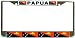Papua New Guinea Flag Chrome Metal License Plate Frame Holder