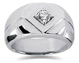 0.25 CTW Men's Diamond Ring in Platinum