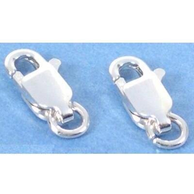 2 Lobster Claw Clasps Sterling Silver Chain Parts