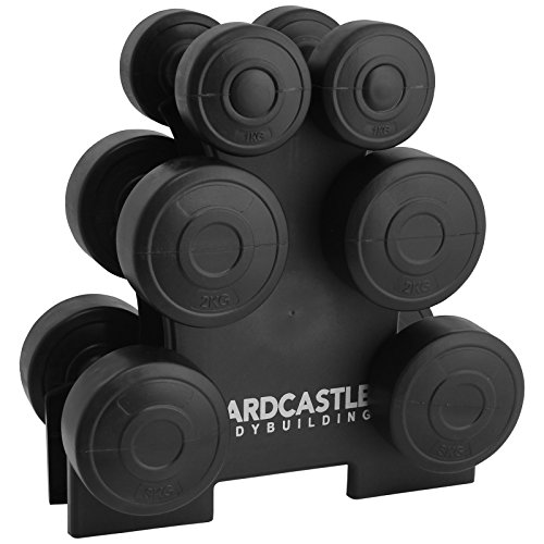 Hardcastle 12kg Dumbbell Weight Set & Rack