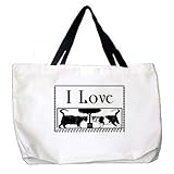 Picture I Love Cats Tote Bag