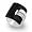 JanKuo Jewelry Silver Tone Woman Large Size Semi-Precious Stone Big Rectangle Black Onyx with Polished Shine and Cubic Zirconia Pave Band Ring with Gift Box